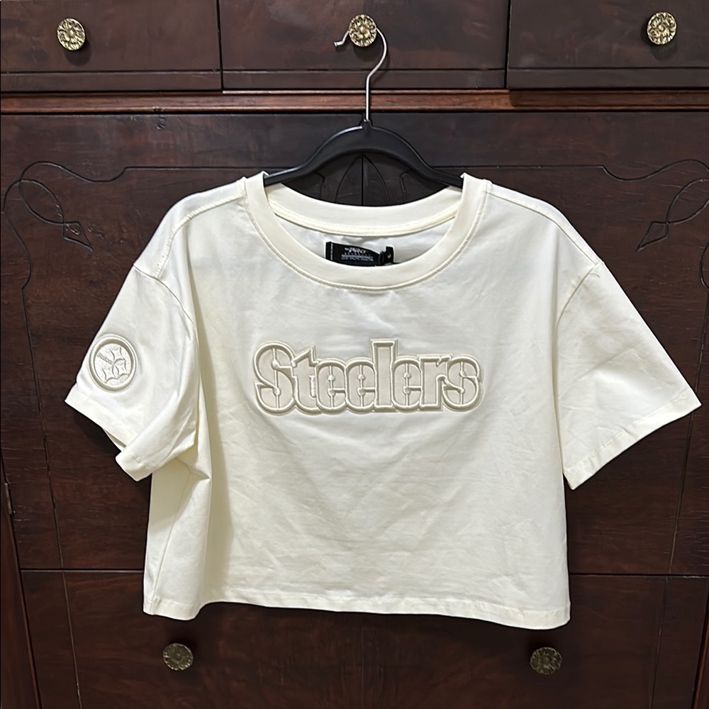 Pro Standard Neutral Steelers Crop Tee